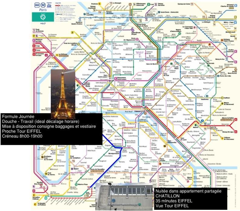 Eiffel Citea Access Dayroom Espace Paris Sans Nuitee Et Chambre Partagee Chatillon Nuitee -- Repos Journee Ou Espace Travail 8-19H Proche Tour Eiffel Ou Usage Bureau A L'Heure En Journee -- Nuitee Chatillon Avenue Paris Dış mekan fotoğraf
